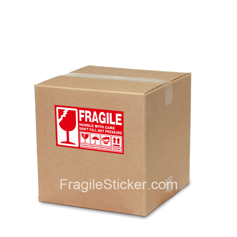 英文易碎品标签Fragile Stickers跨境国际物流货运贴纸